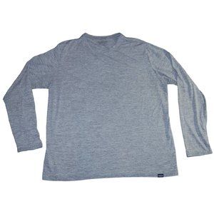 Patagonia Plain Gray Grey Long Sleeve T-Shirt Men's XL